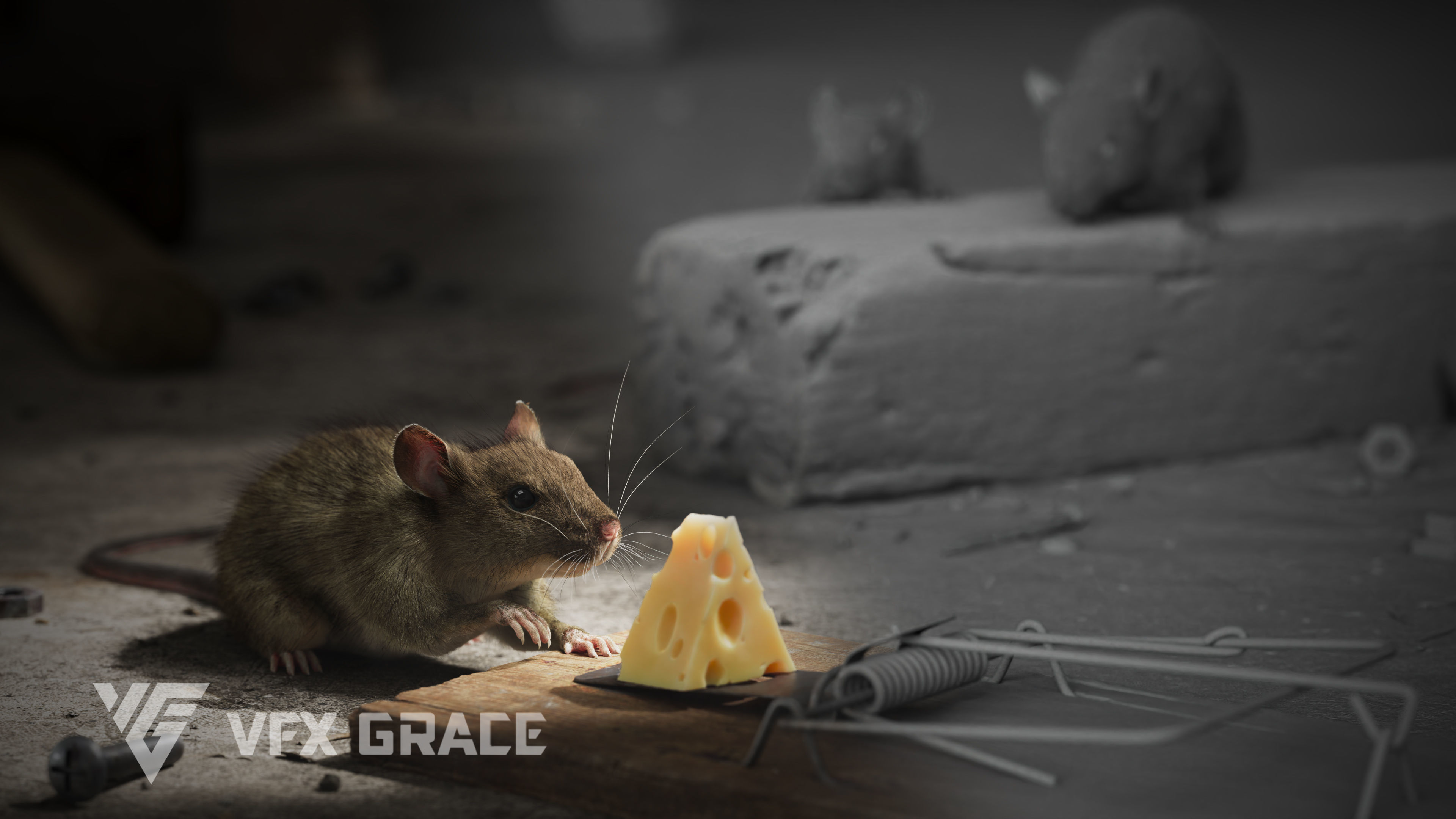 Rat Mouse Animated  VFX Grace 3D model_7