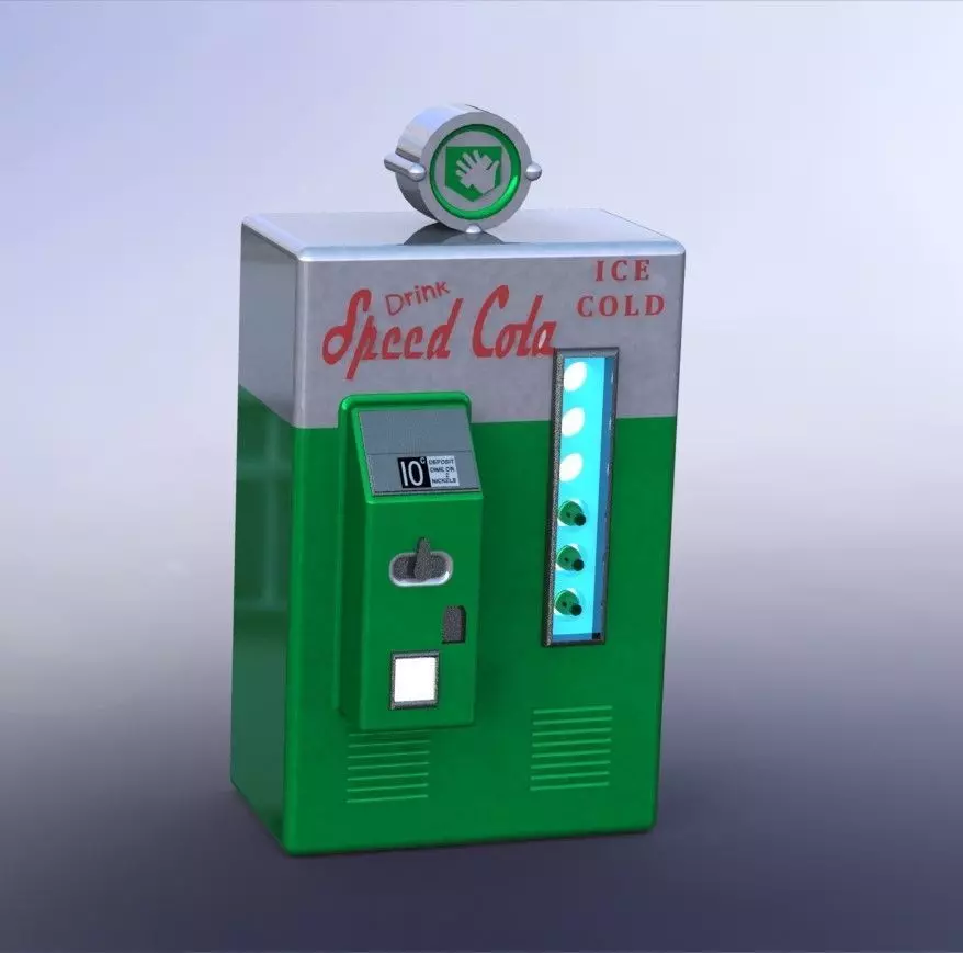 Zombies Speed Cola Perk Machine 3D model
