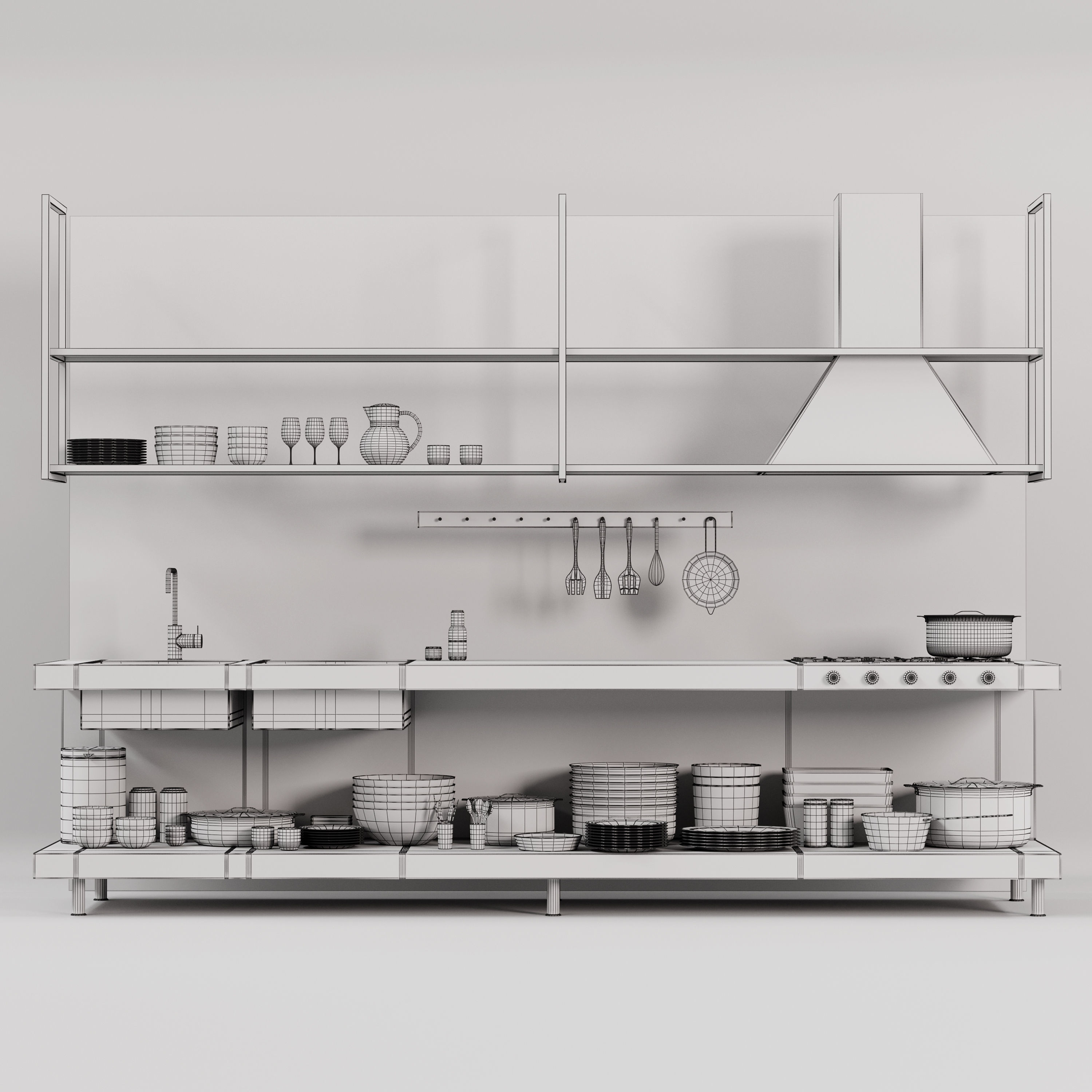 Kitchen Equipment 3D model_3