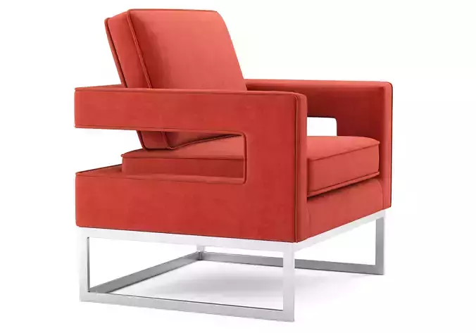 Noah Velvet Accent Chair