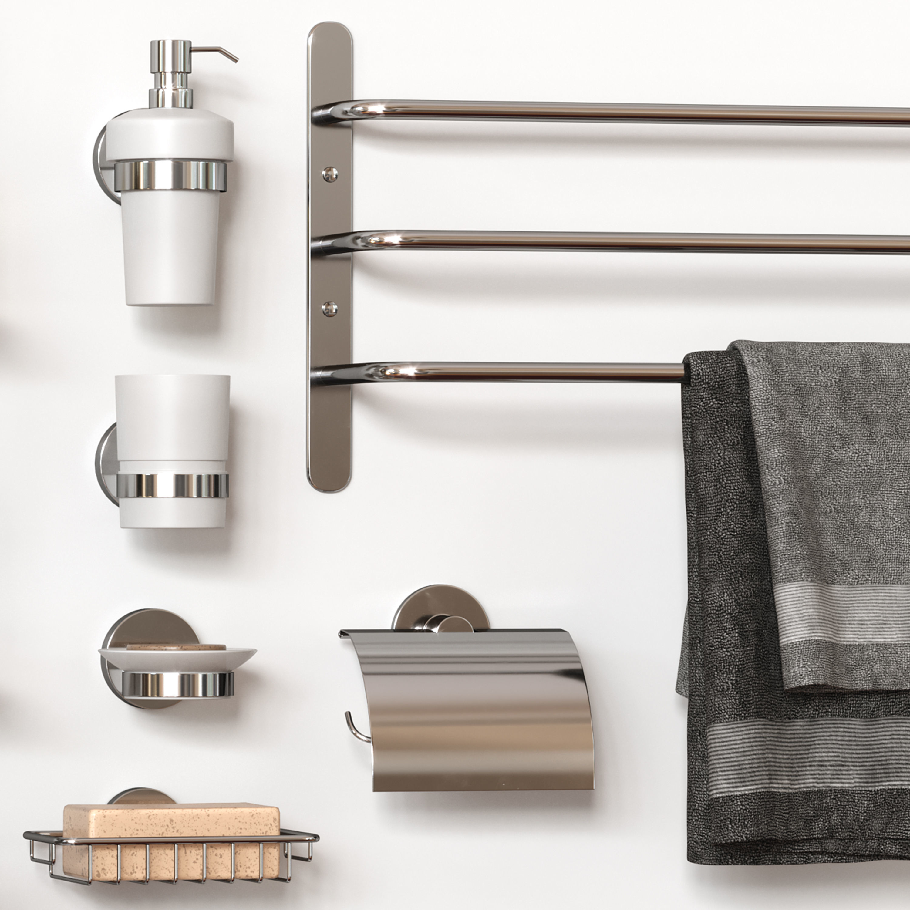 Bathroom Accessories 31 3D model_2