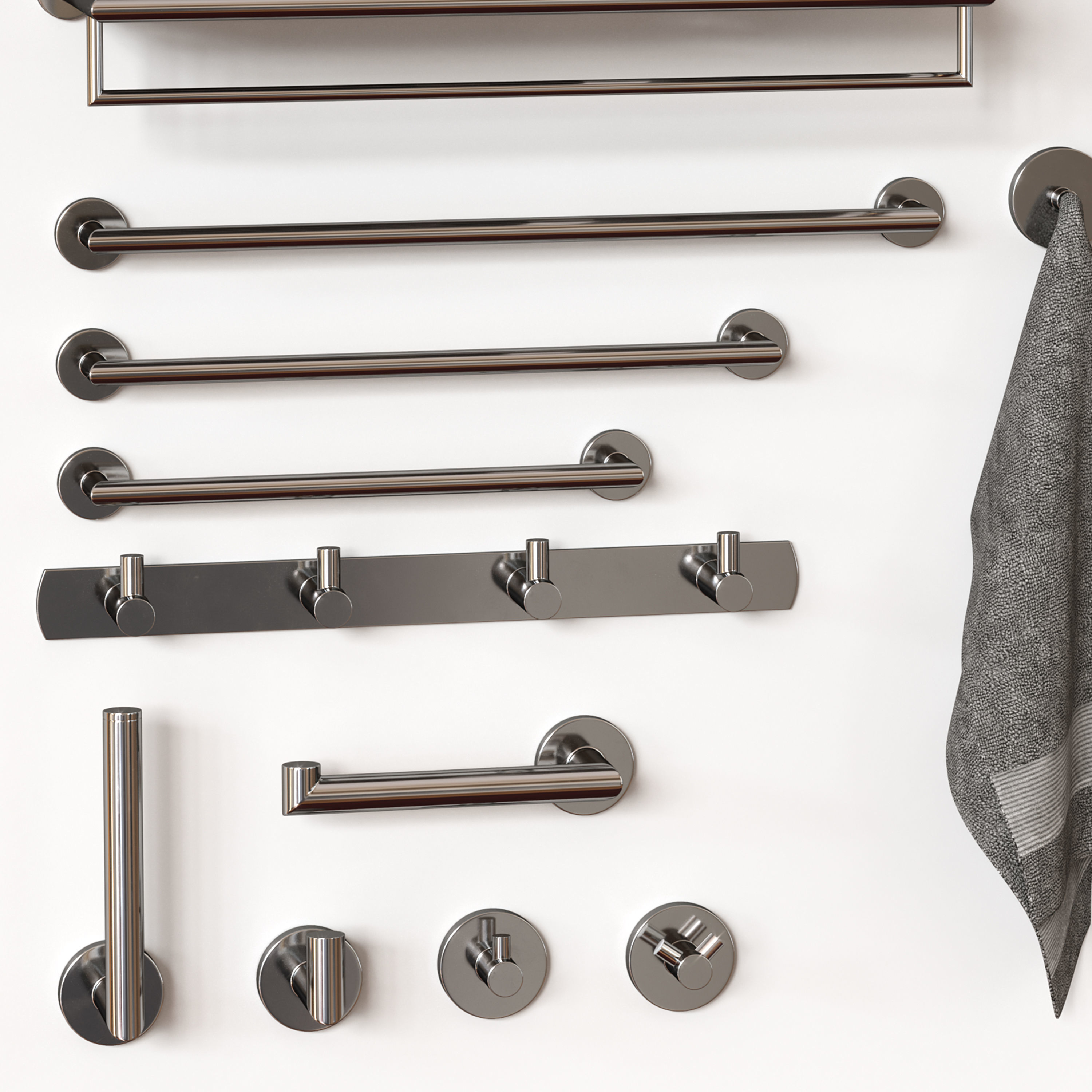 Bathroom Accessories 31 3D model_4