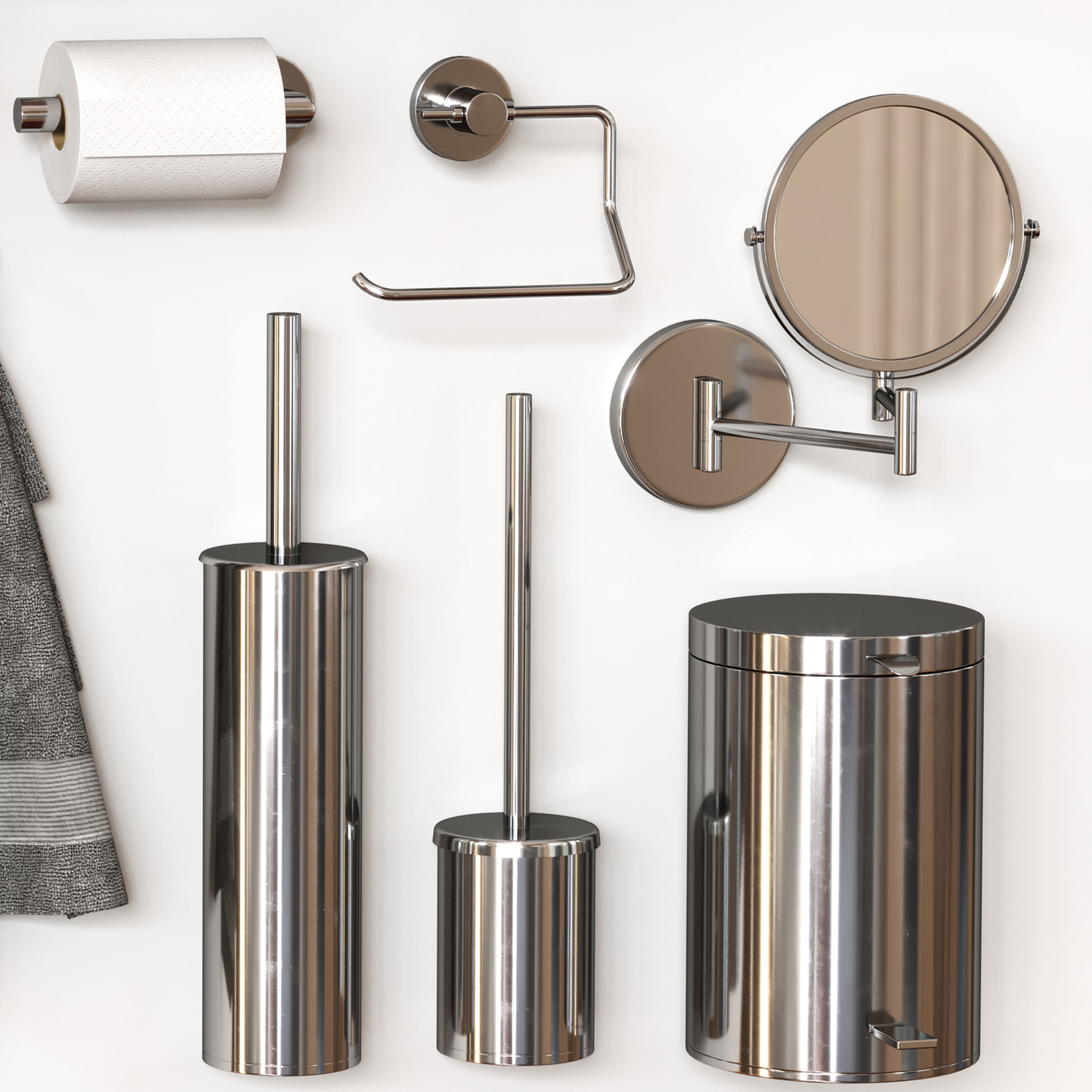 Bathroom Accessories 31 3D model_3