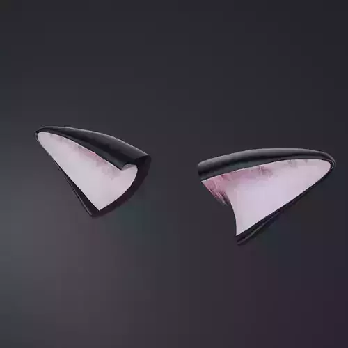 Cat ears Low-poly 3D model