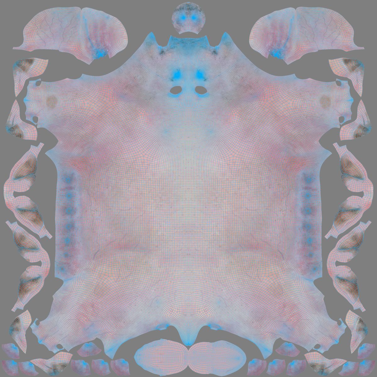 Female Pig Rigged VFX Grace 3D model_15