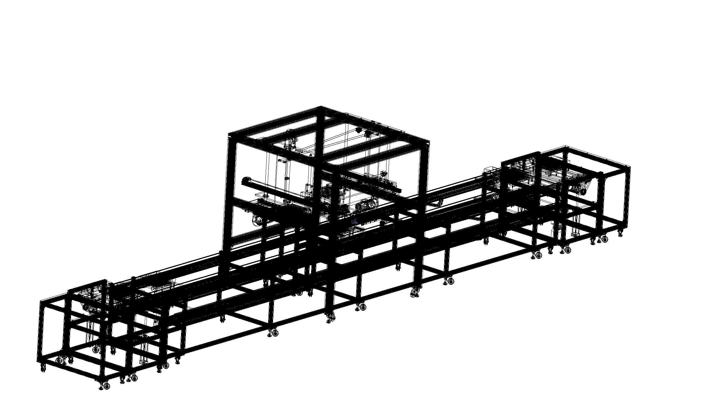 Battery laser welding machine production line   3D model_14