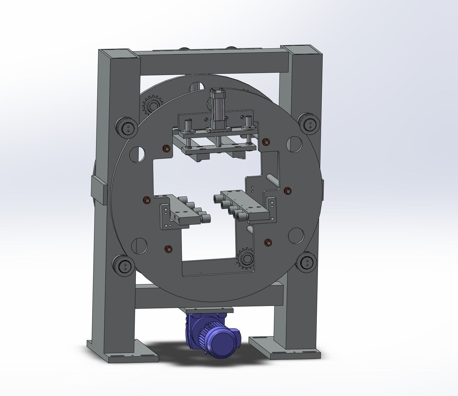 Battery laser welding machine production line   3D model_32