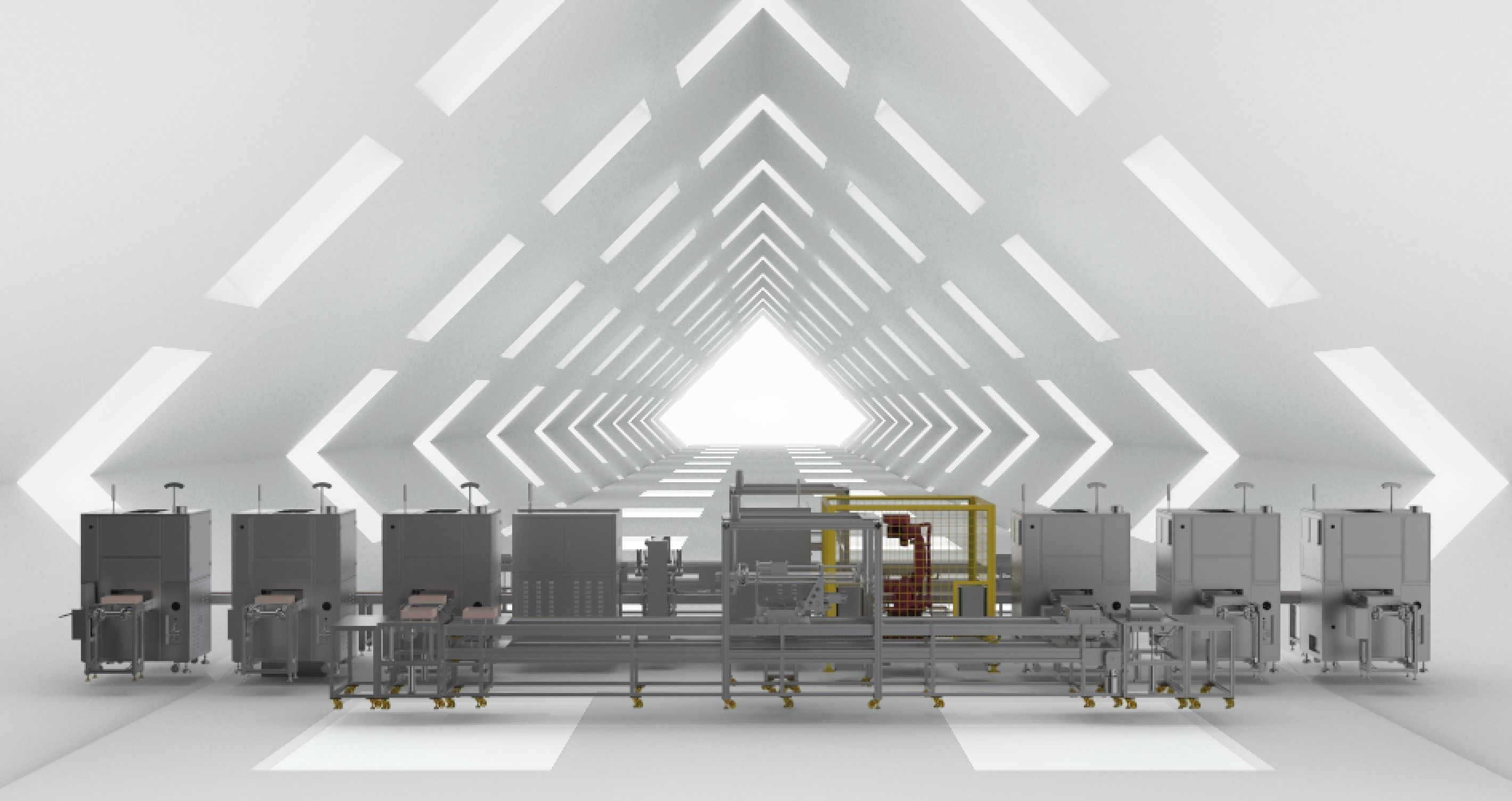 Battery laser welding machine production line   3D model_2