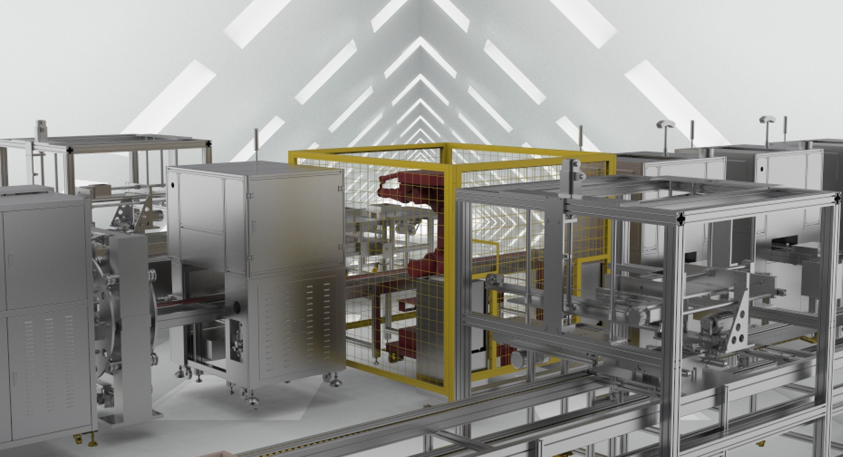 Battery laser welding machine production line   3D model_1