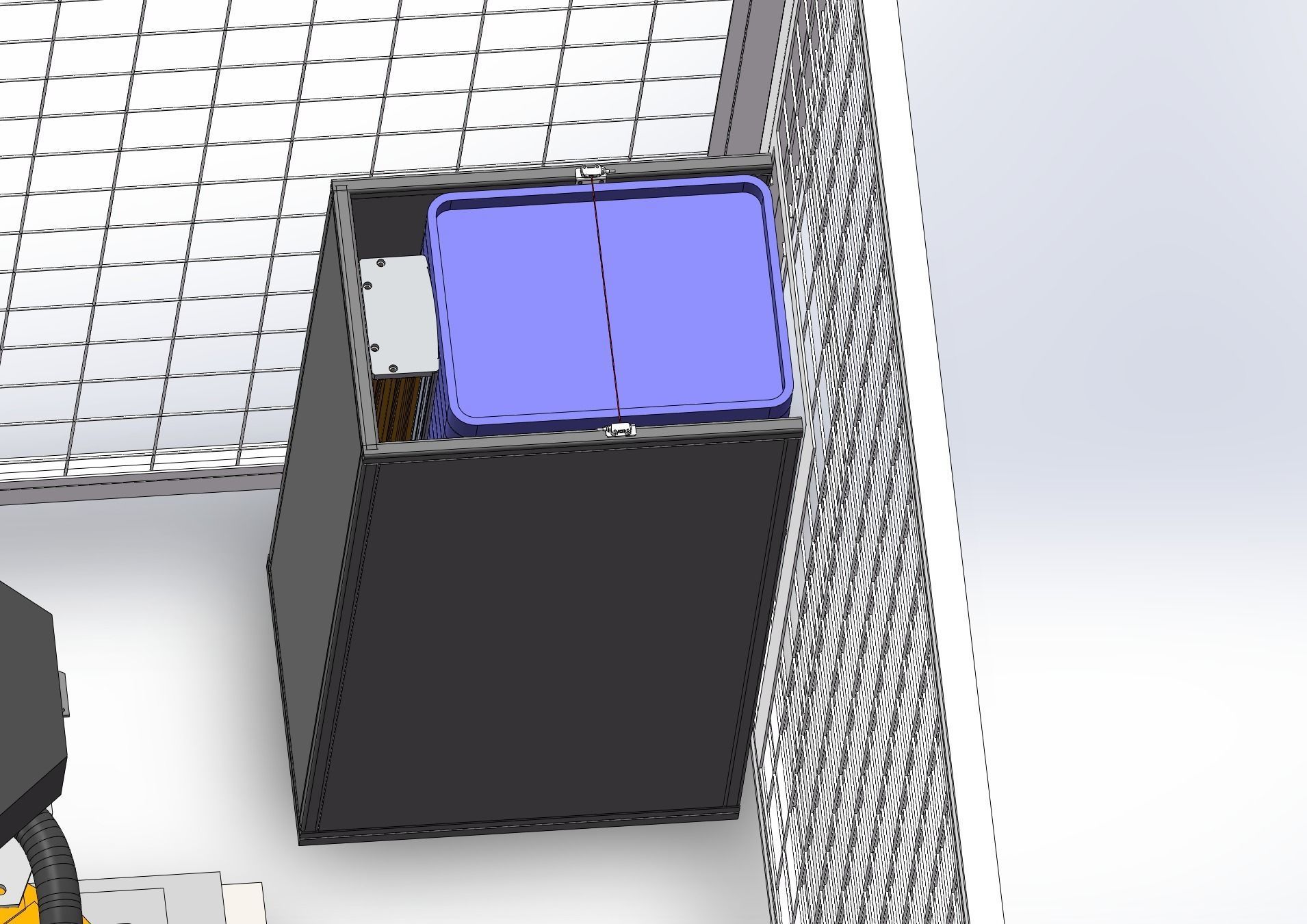 Battery laser welding machine production line   3D model_17
