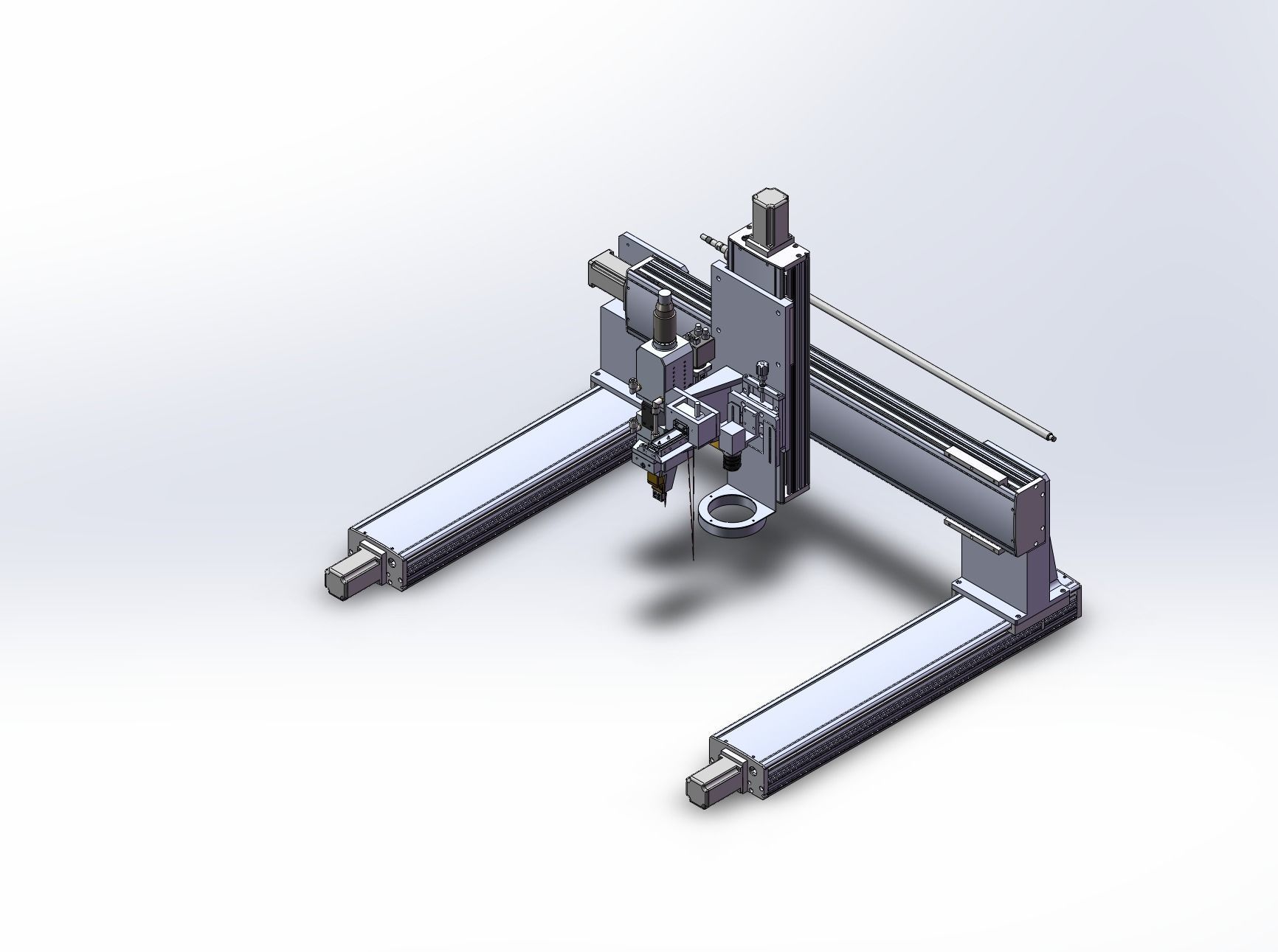 Battery laser welding machine production line   3D model_27
