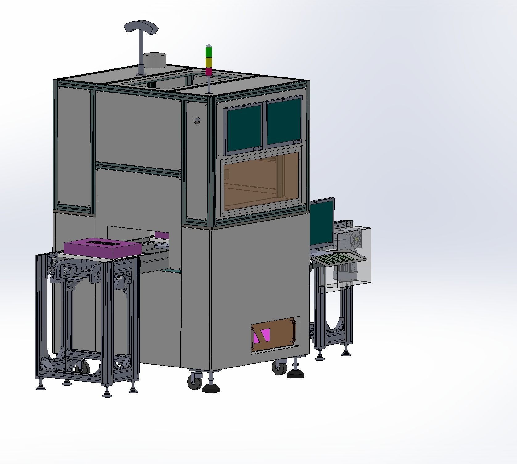 Battery laser welding machine production line   3D model_25