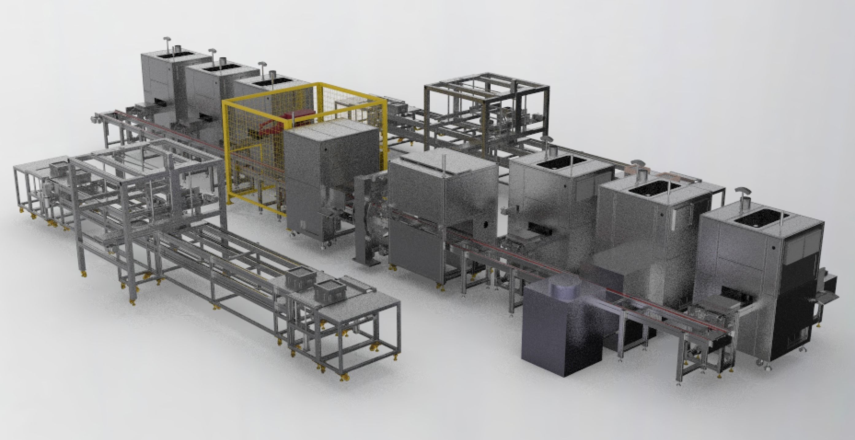 Battery laser welding machine production line   3D model_6