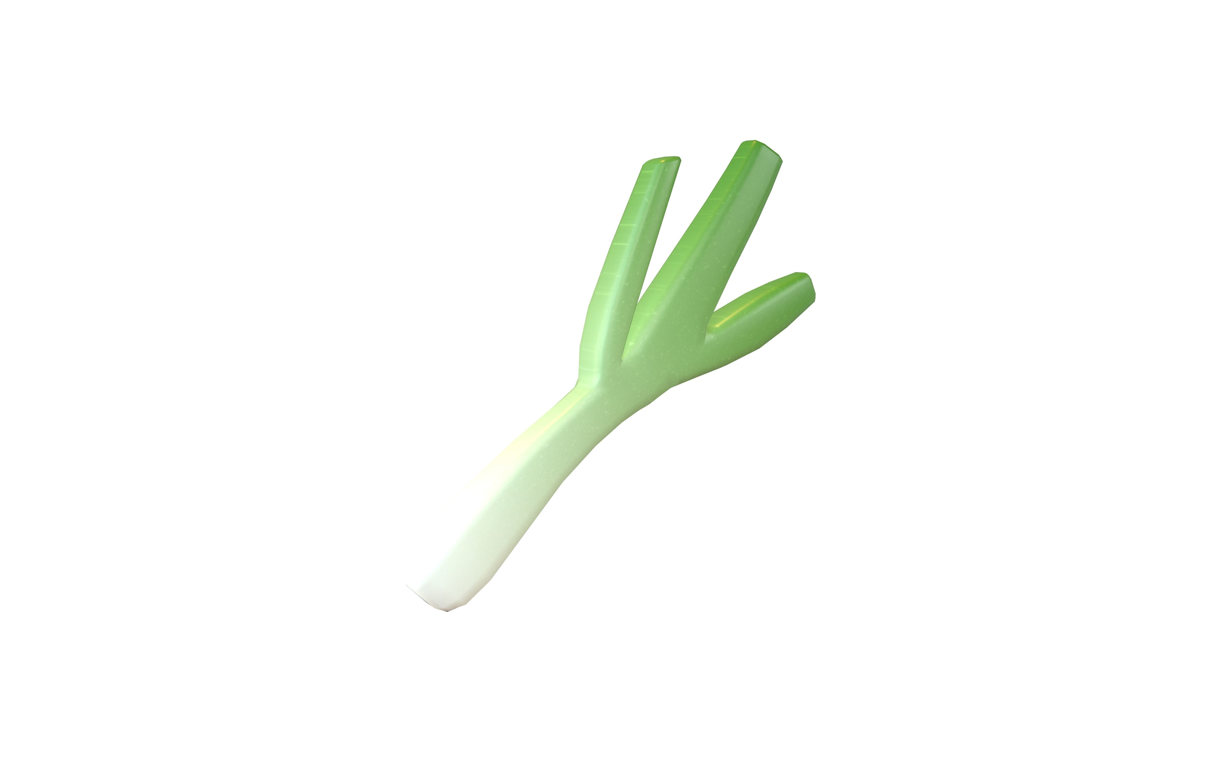 Green Onion v1 001 Low-poly 3D model_1