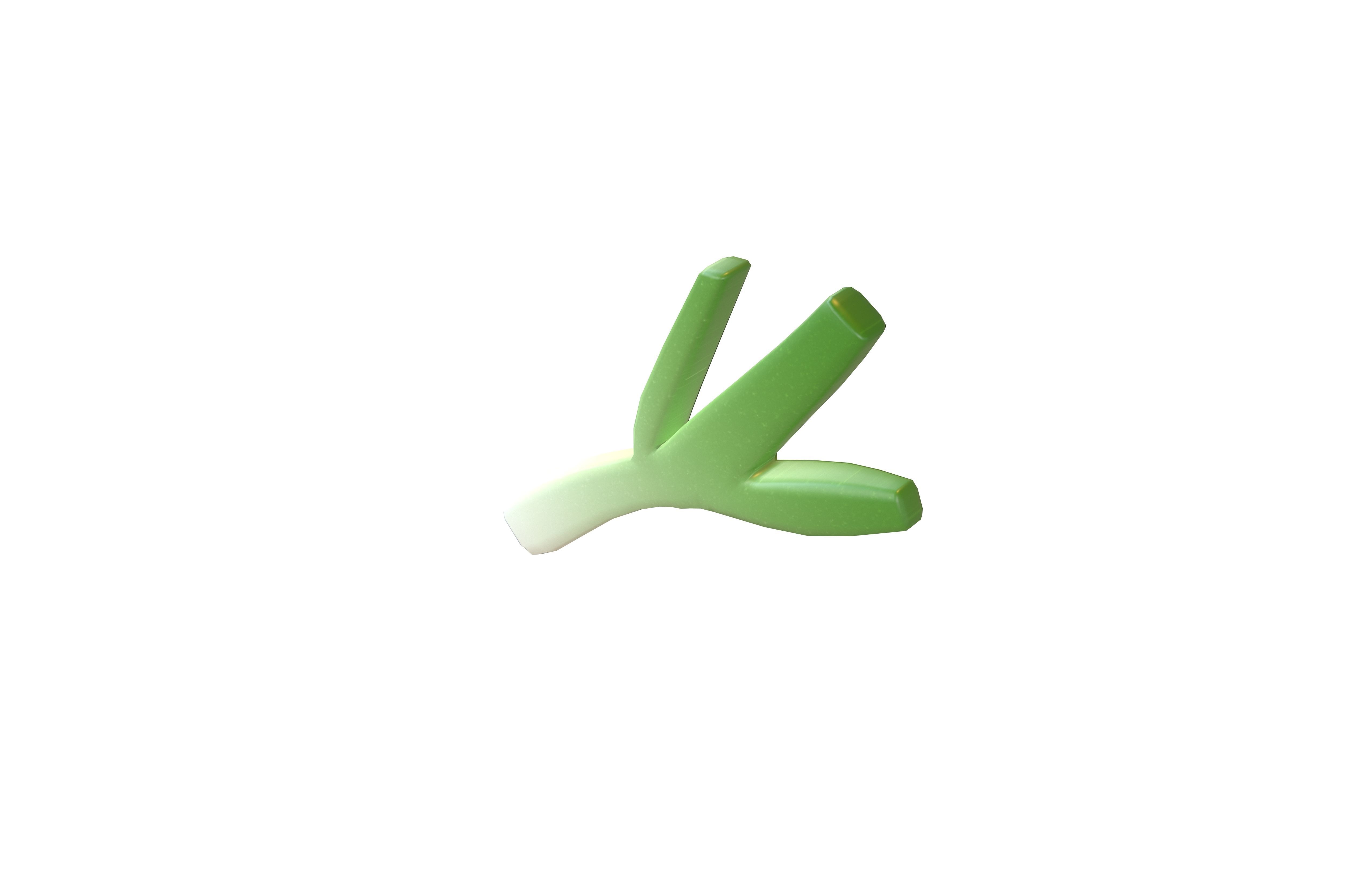 Green Onion v1 001 Low-poly 3D model_2