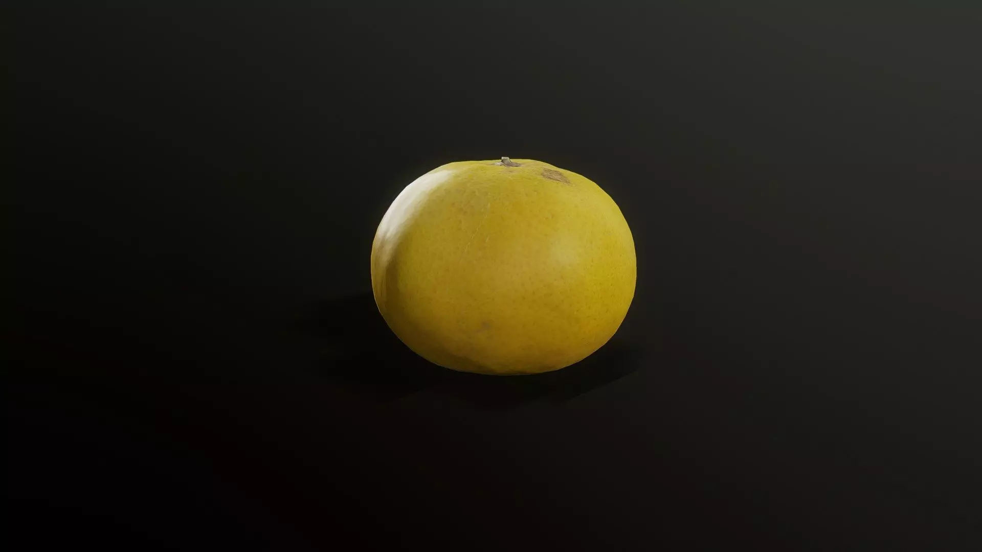 3D Scan Mandarin Low-poly 3D model_0