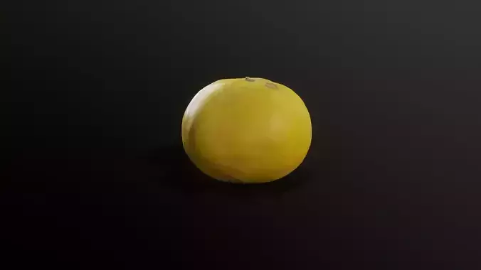 3D Scan Mandarin Low-poly 3D model