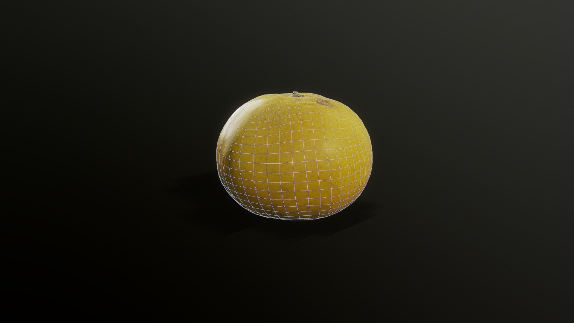 3D Scan Mandarin Low-poly 3D model_1