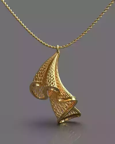 Folded pendant