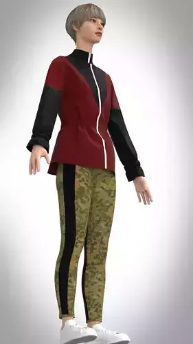 Ladies Jacket  Low-poly 3D model