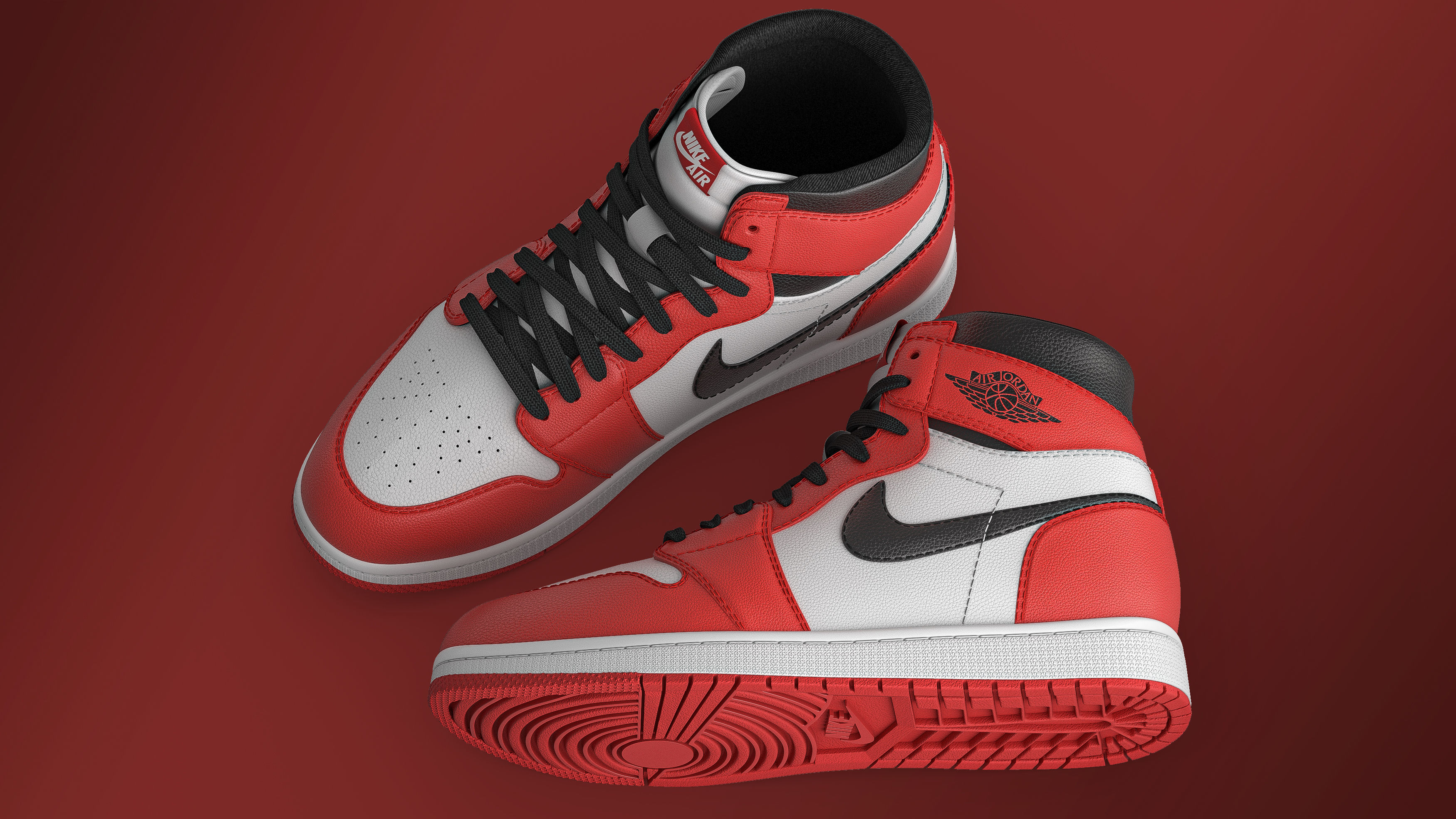 Nike Jordan 3D model_3