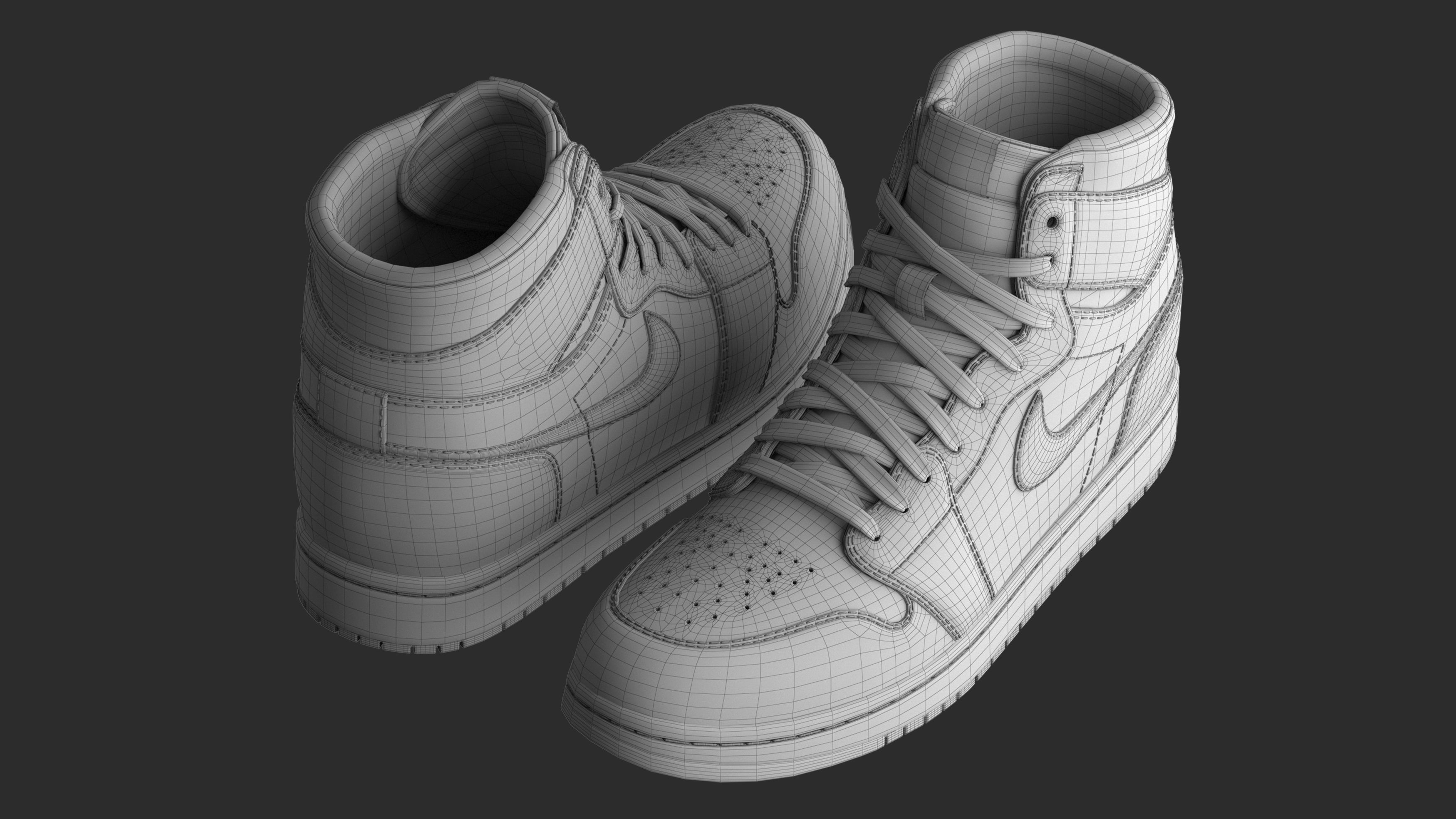 Nike Jordan 3D model_9