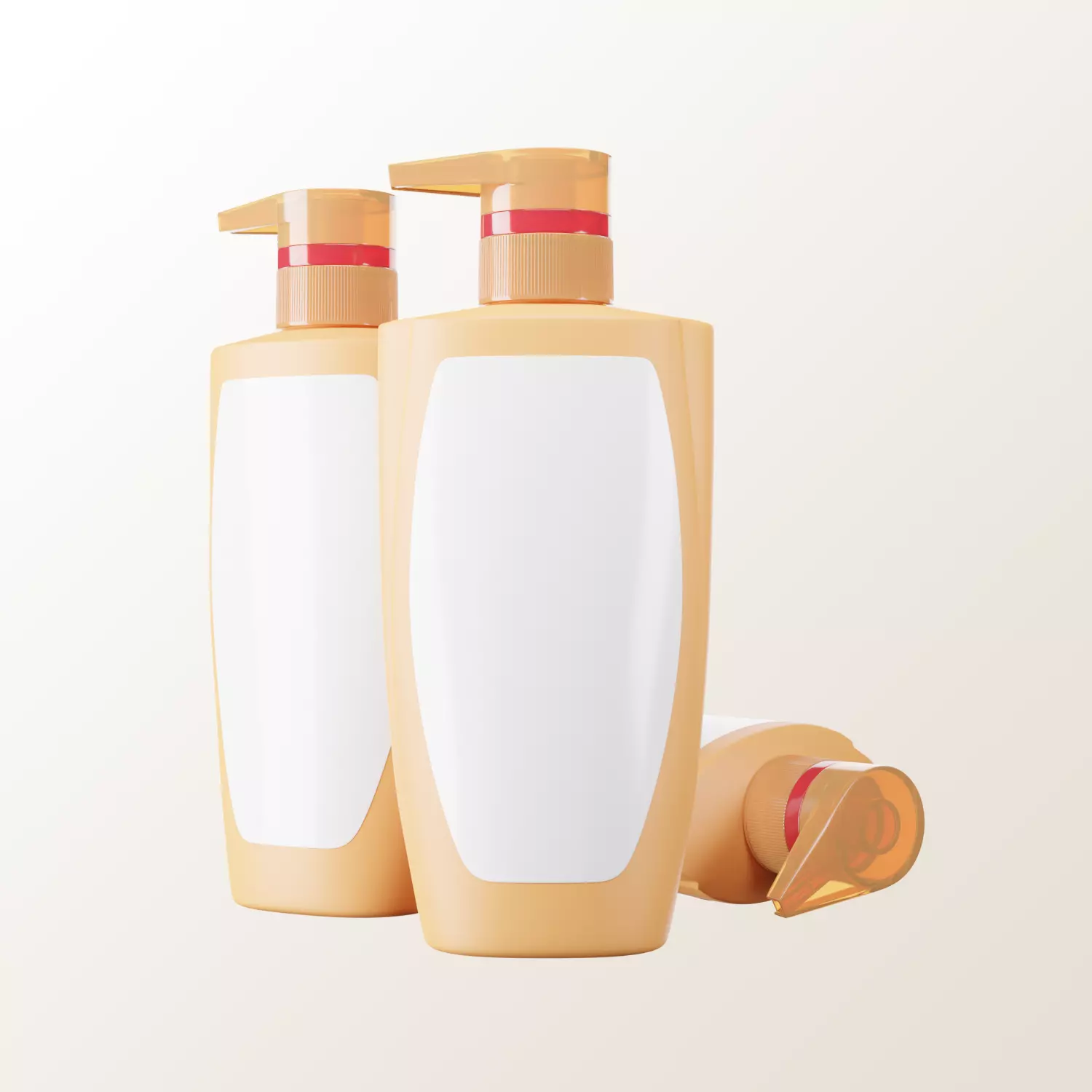 Loreal Shampoo Bump Bottle 450ml Packaging Mockup 3D model_0