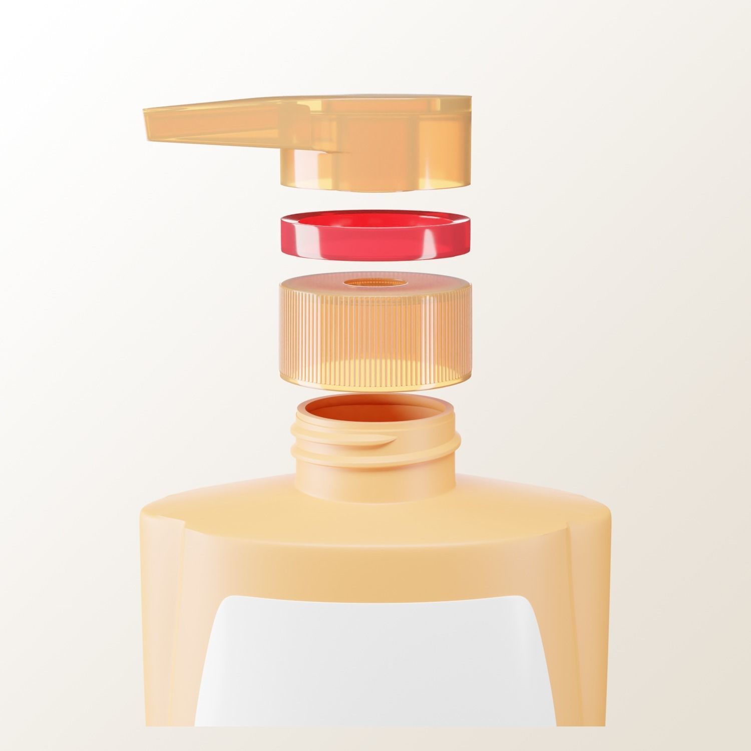 Loreal Shampoo Bump Bottle 450ml Packaging Mockup 3D model_9