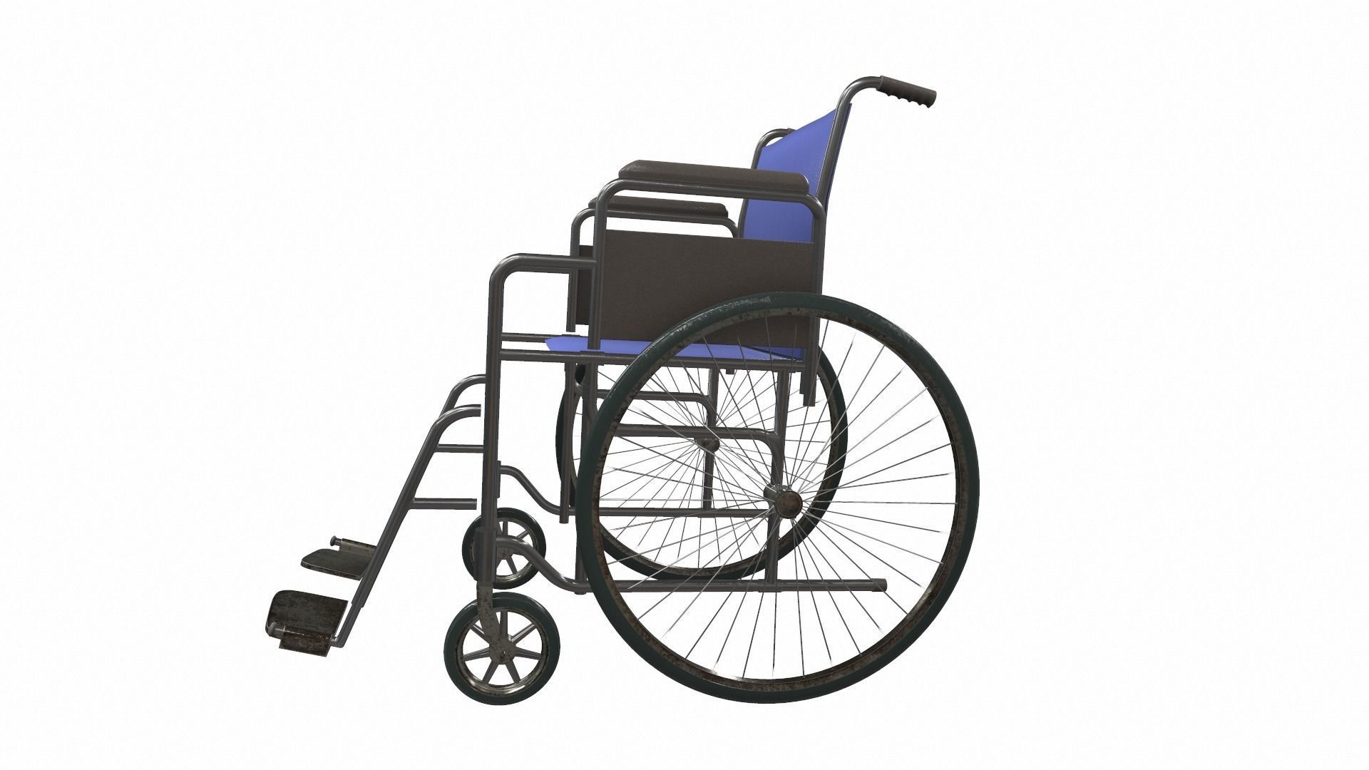 Wheelchairs wheelchair with seat 3D Model Collection_3