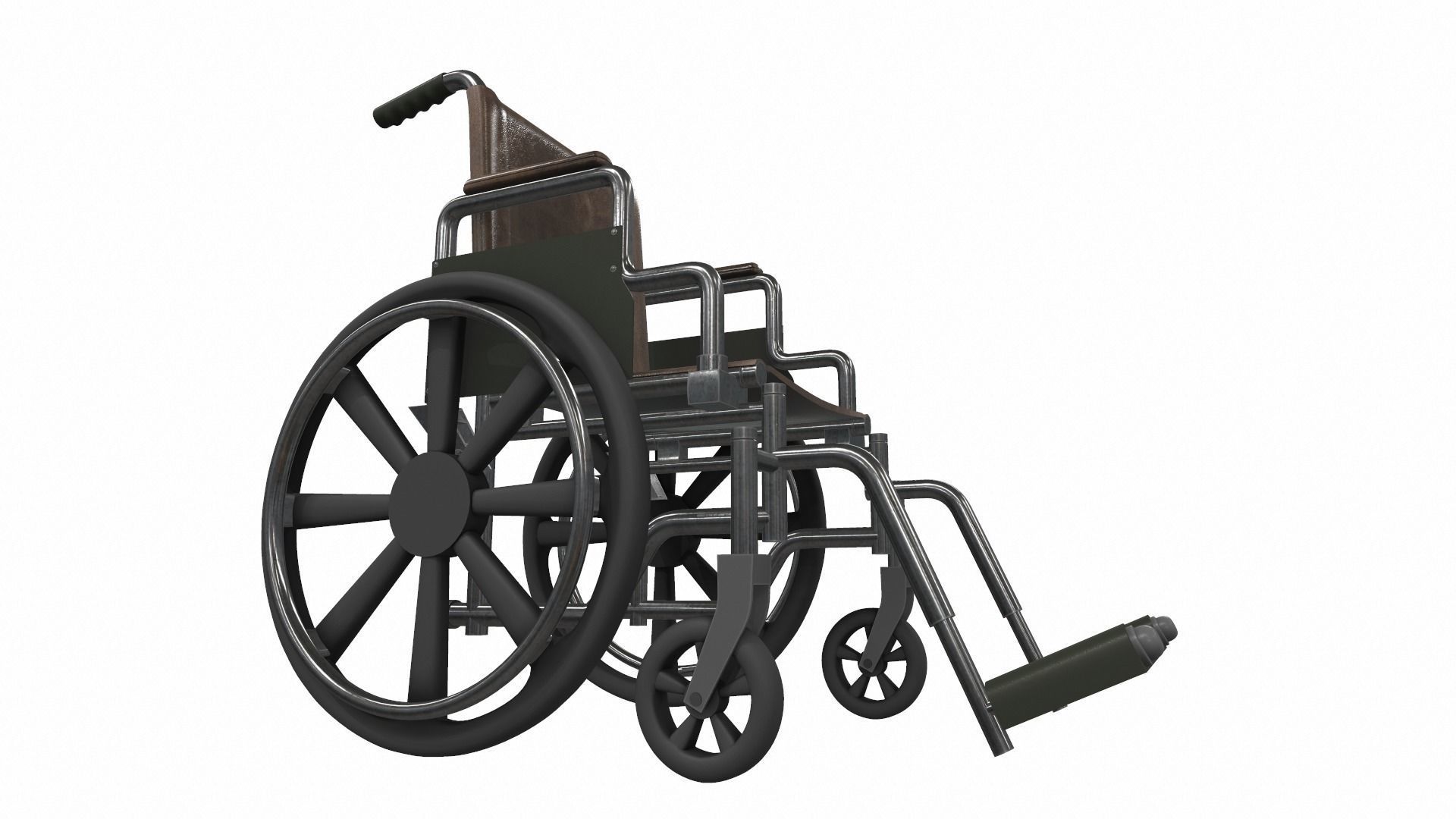 Wheelchairs wheelchair with seat 3D Model Collection_2