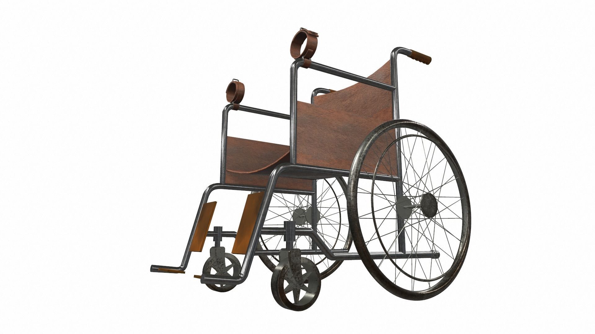 Wheelchairs wheelchair with seat 3D Model Collection_4