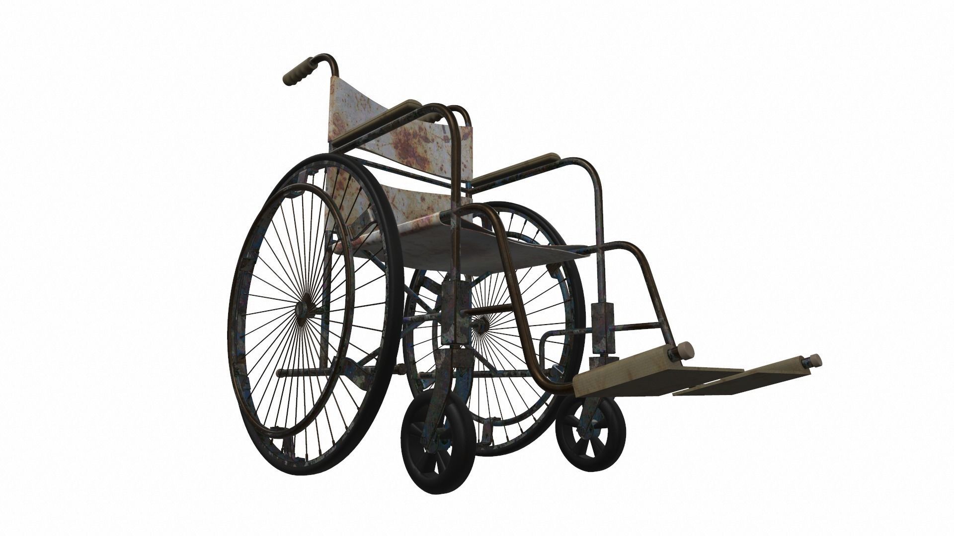 Wheelchairs wheelchair with seat 3D Model Collection_6
