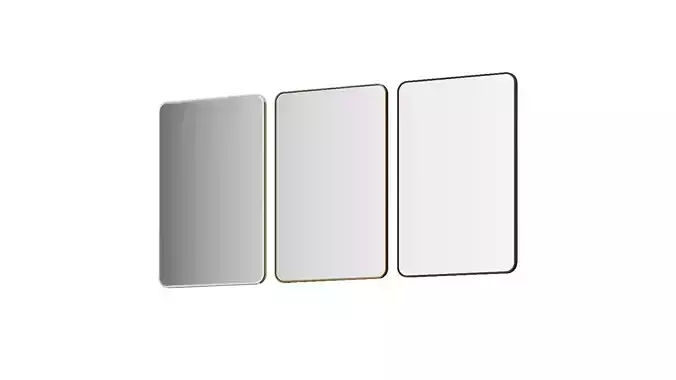 Rounded Corners Mirror by Clear Home Design