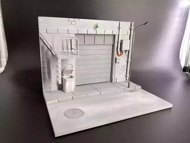 Street scene  3D print model