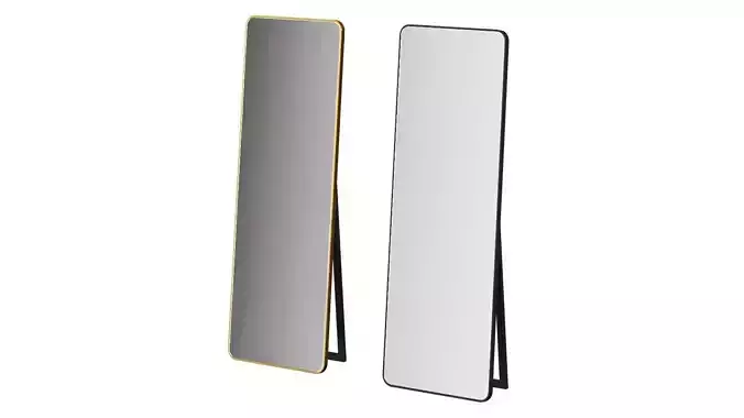 Racetrack Leaner Mirror by Clear Home Design
