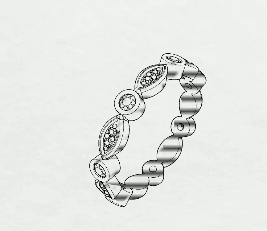 Wedding band 3D print model