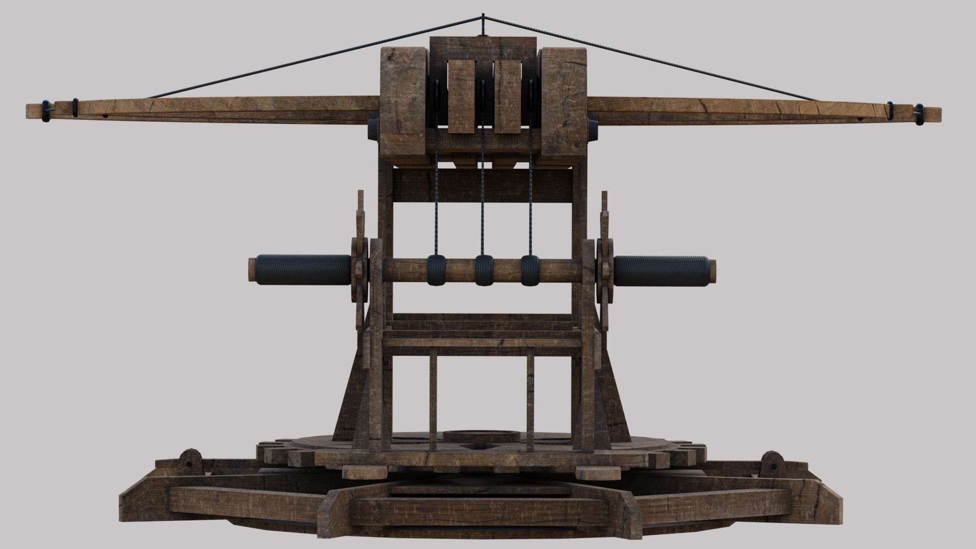 Ballista Weapon -  Arrow Shooter Low-poly 3D model_12