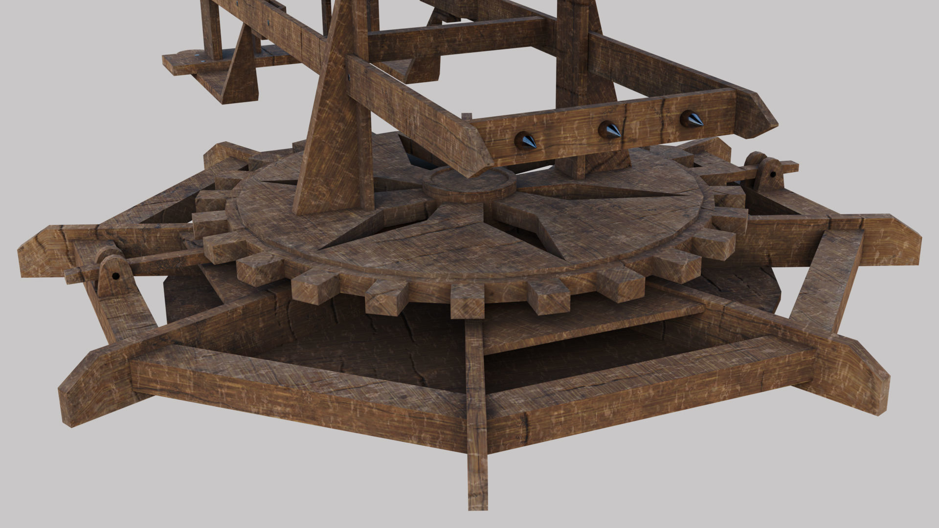 Ballista Weapon -  Arrow Shooter Low-poly 3D model_18