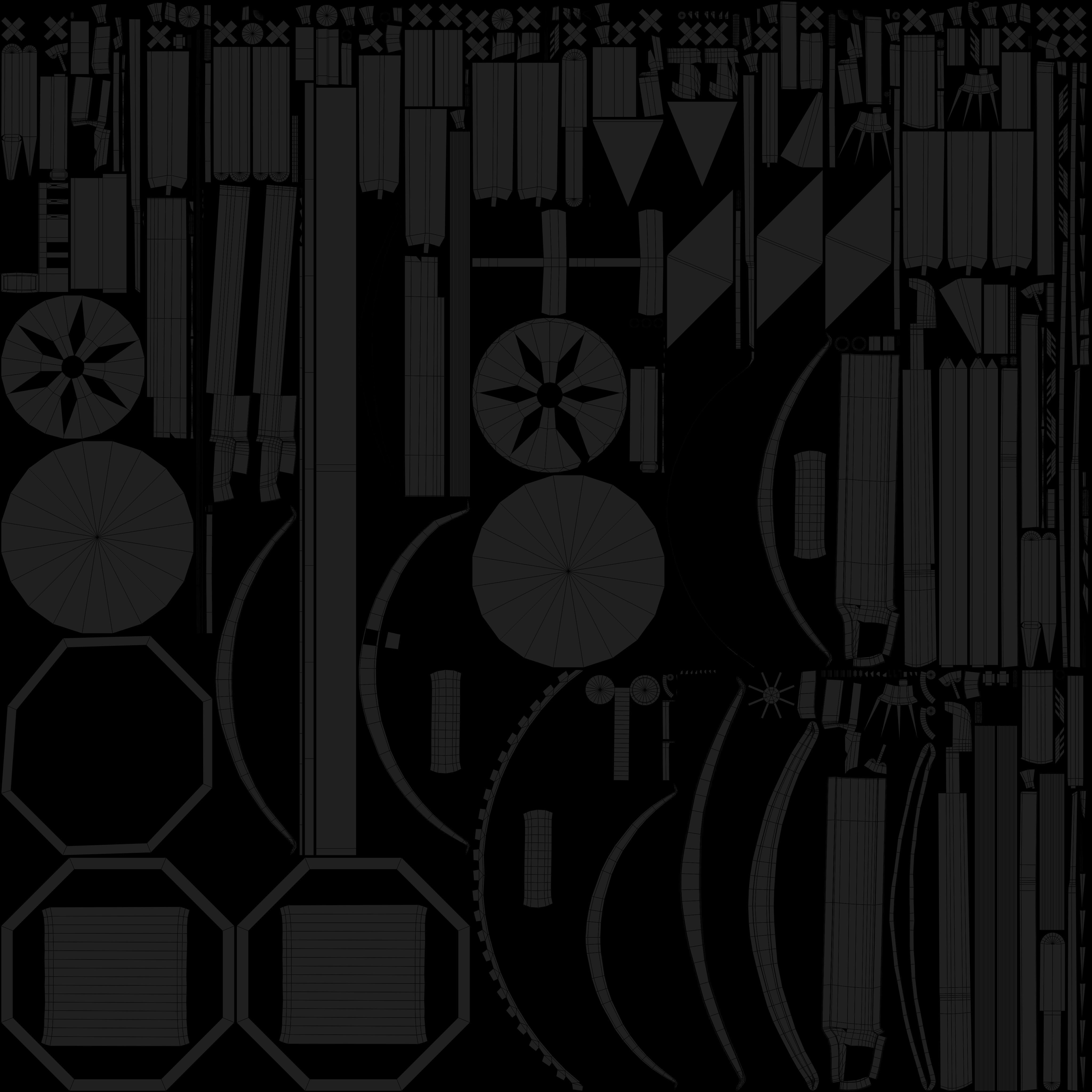 Ballista Weapon -  Arrow Shooter Low-poly 3D model_25