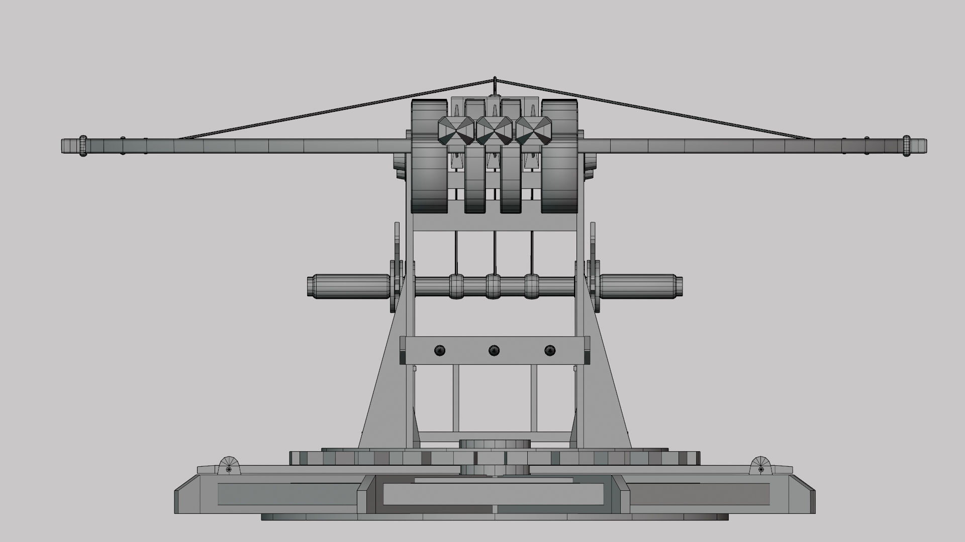 Ballista Weapon -  Arrow Shooter Low-poly 3D model_21