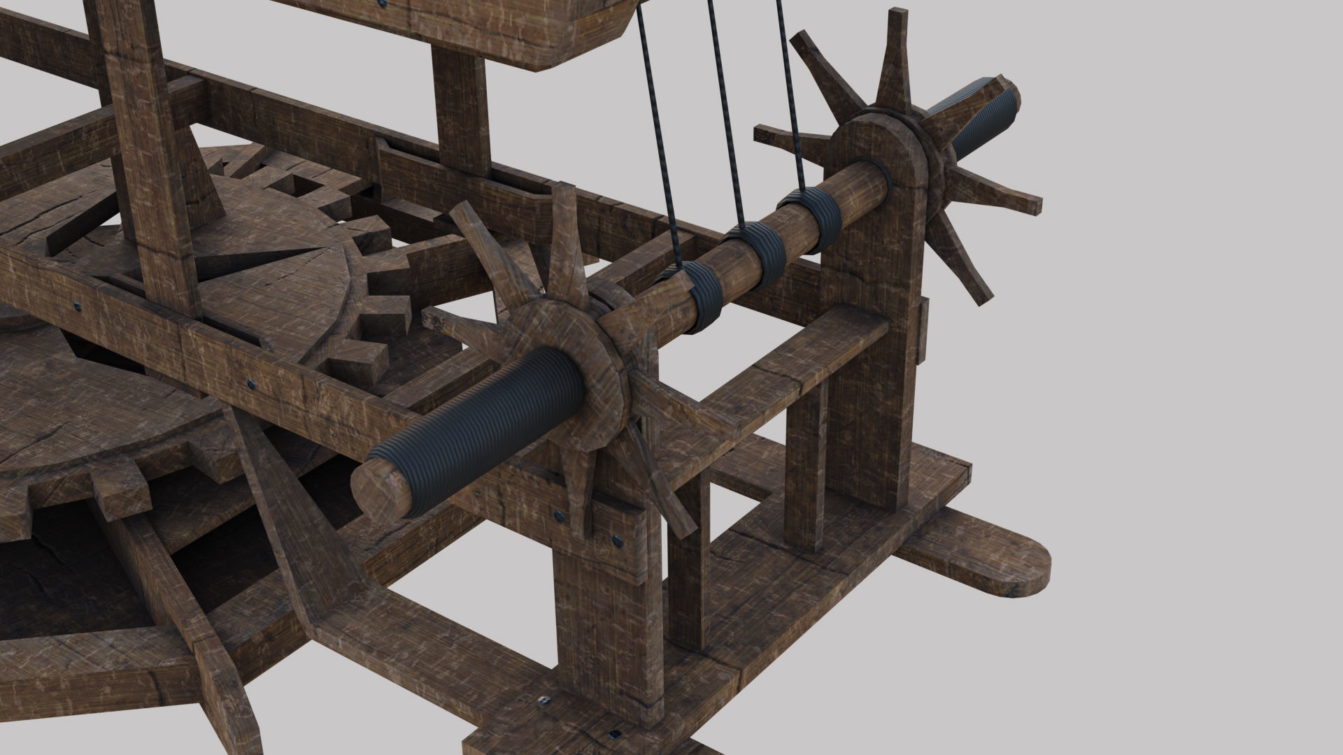 Ballista Weapon -  Arrow Shooter Low-poly 3D model_14