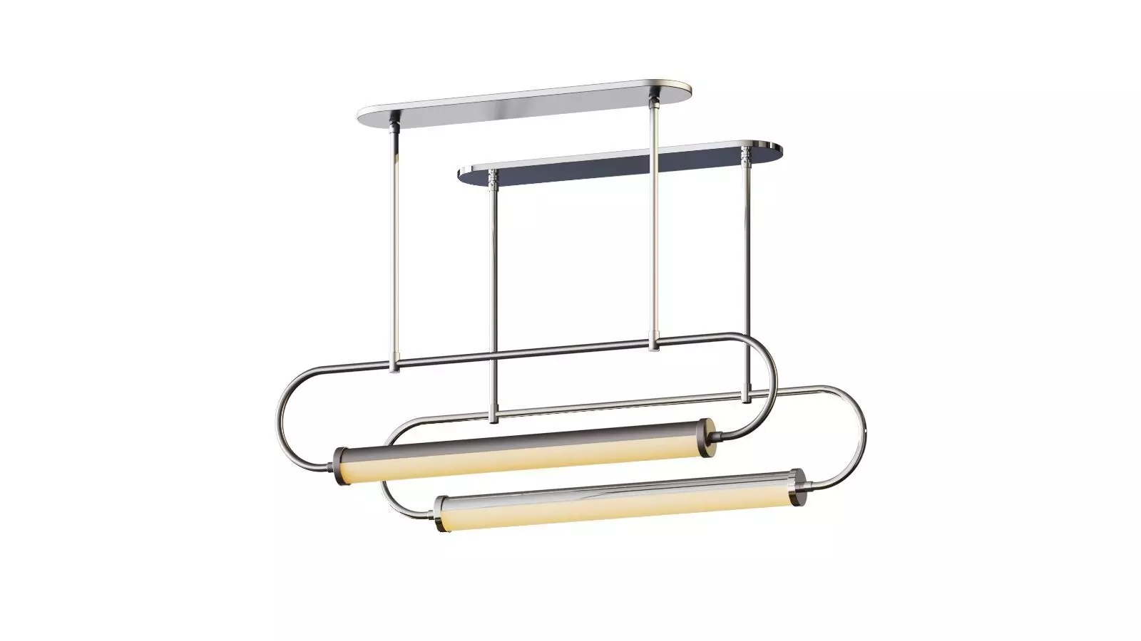 Bauhaus Revisited Rohr Pendant by Sonneman 3D model_0