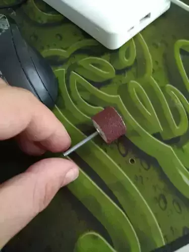 Dremel sandpaper drum- Drill sandpaper keeper