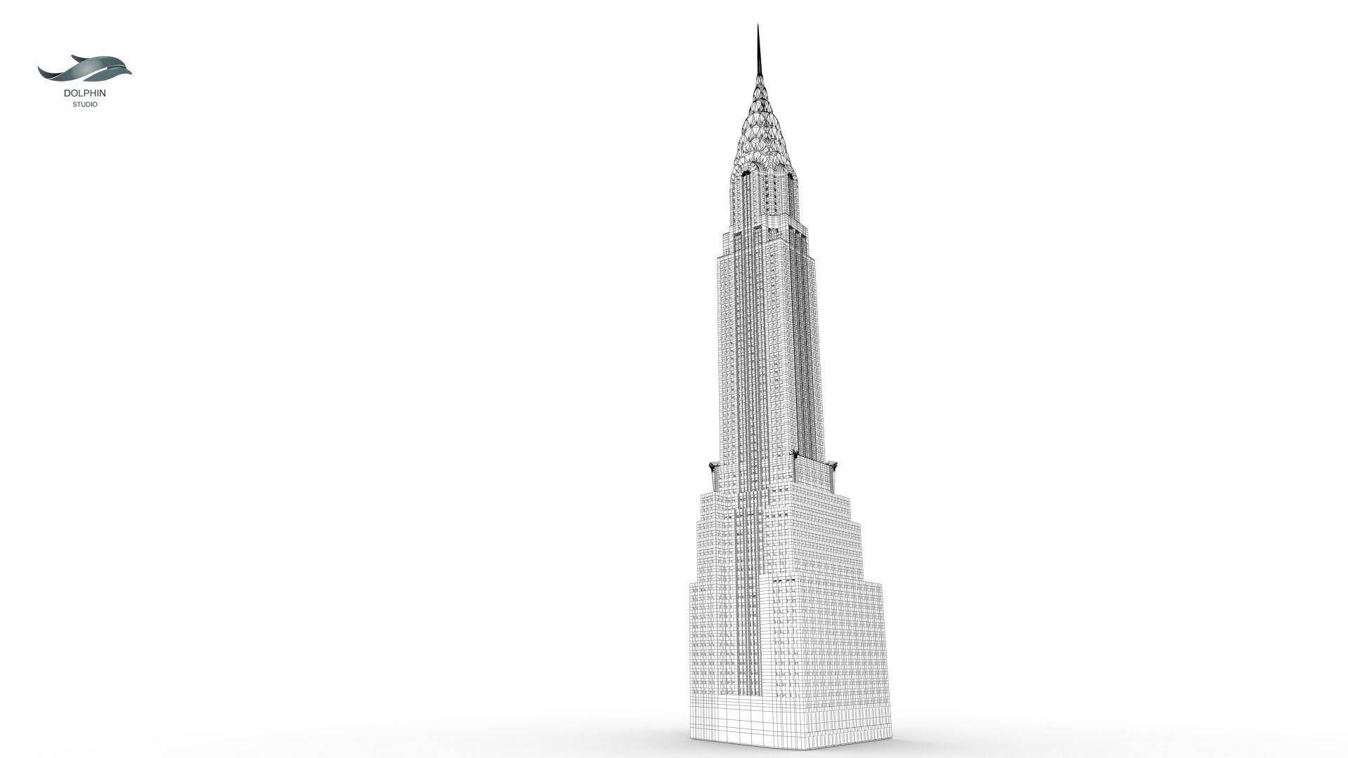 Chrysler Building 3D print model_12