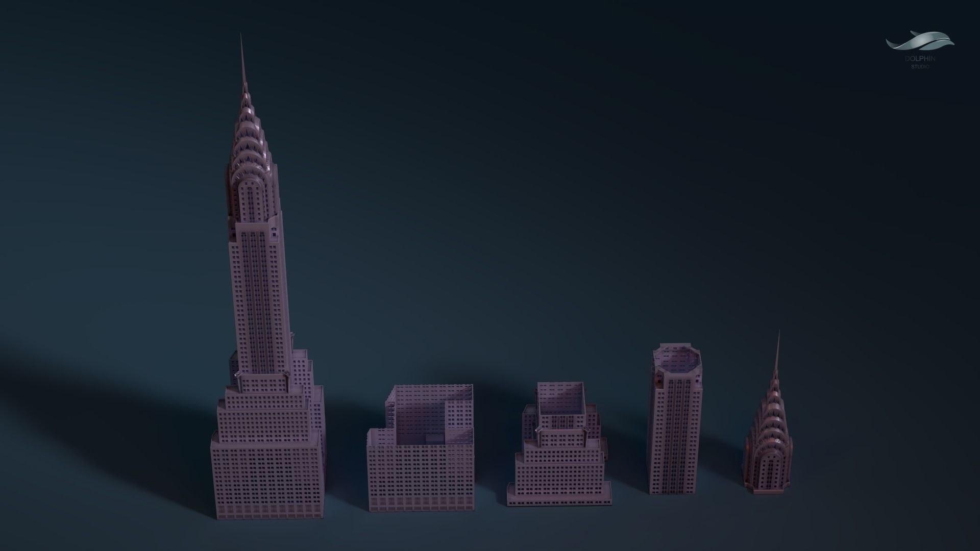 Chrysler Building 3D print model_10