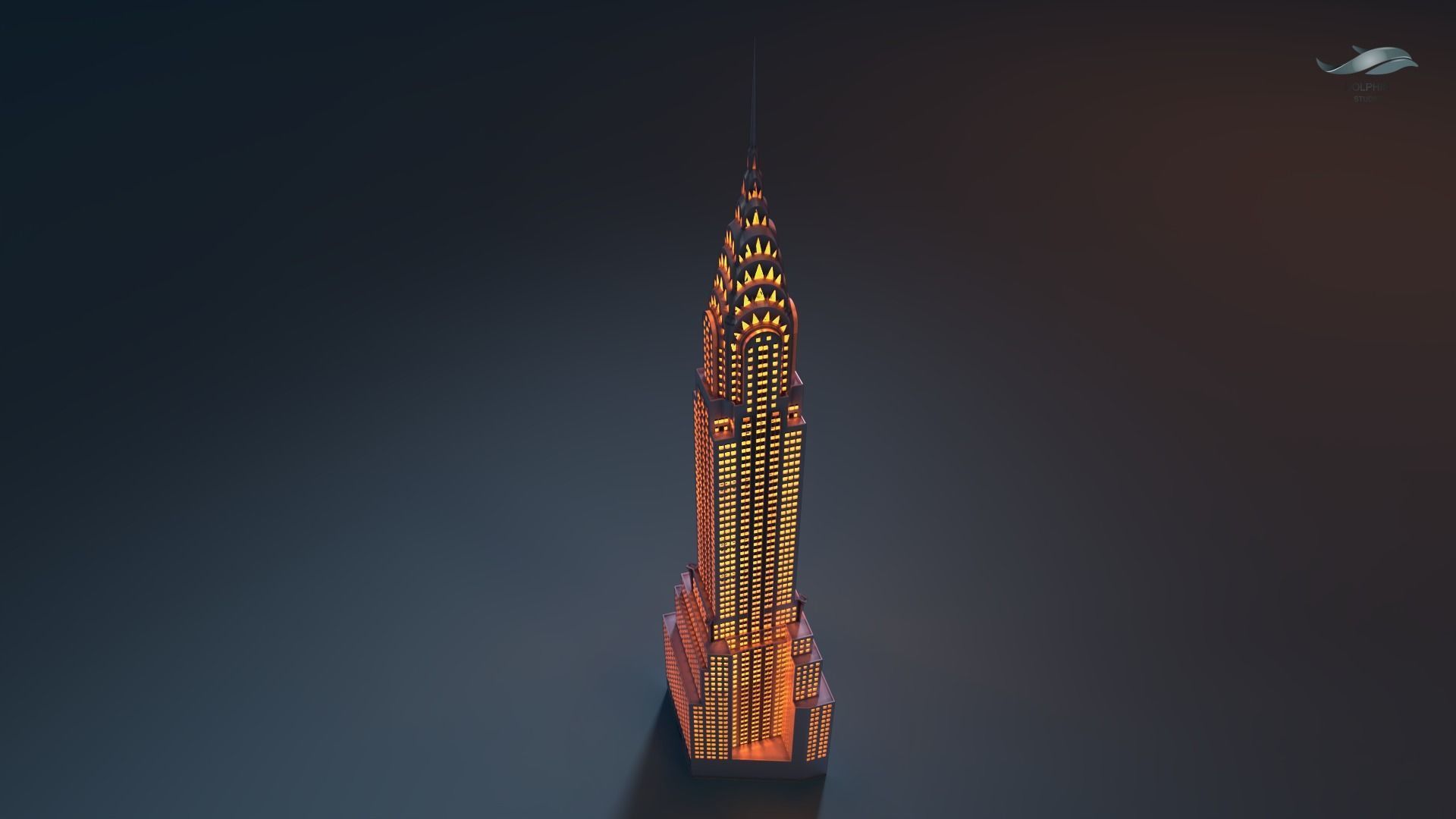 Chrysler Building 3D print model_6