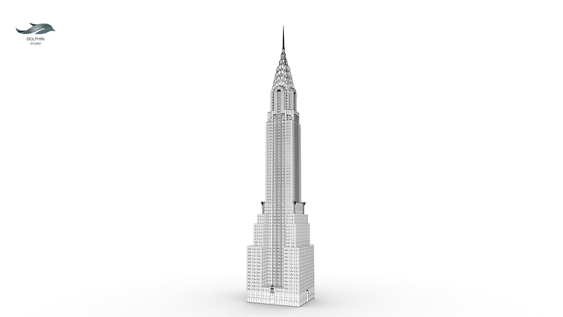 Chrysler Building 3D print model_11