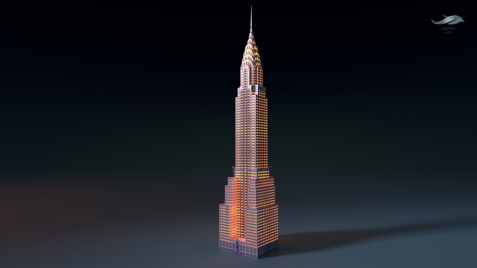 Chrysler Building 3D print model_3