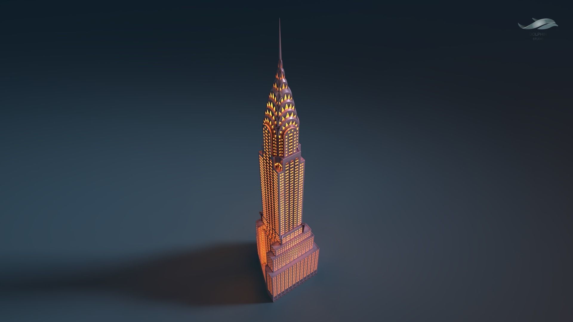 Chrysler Building 3D print model_7