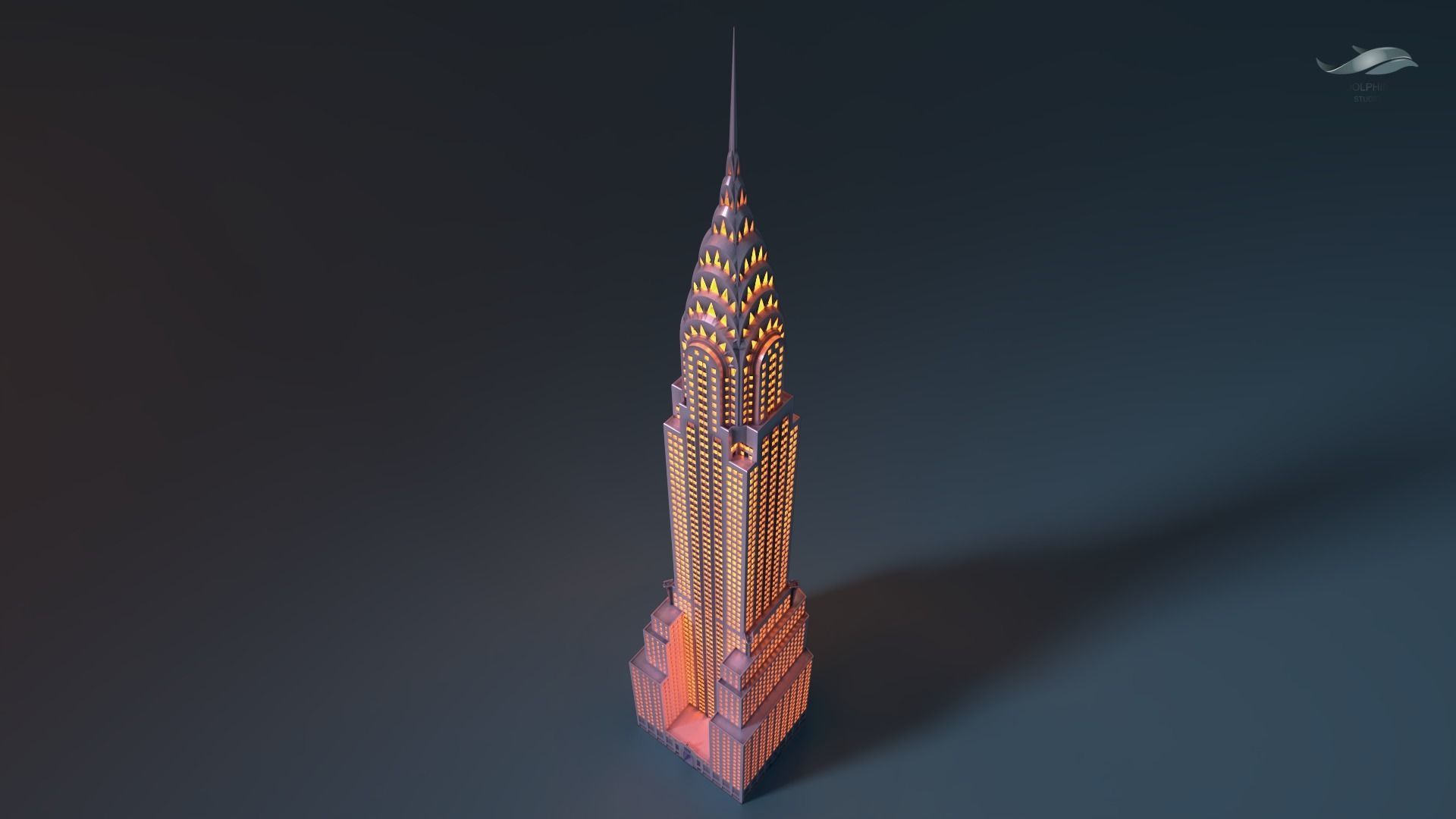 Chrysler Building 3D print model_4